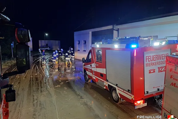 Unwettereinsatz in Merkersdorf