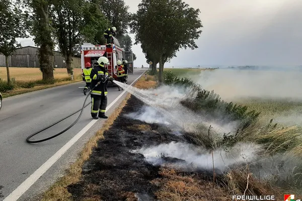 Flurbrand an der B40