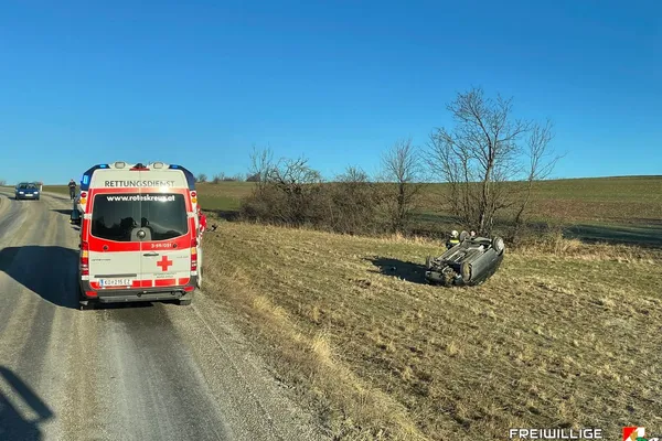 Fahrzeugbergung nach Überschlag