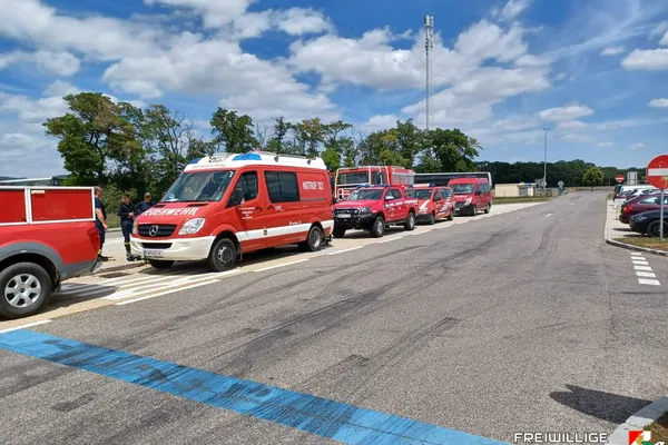 Waldbrand in Großmittel