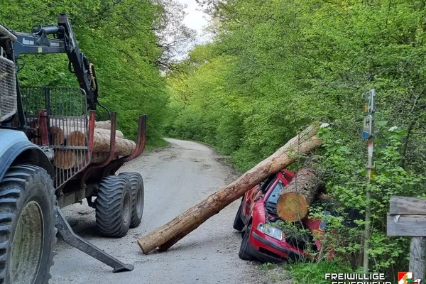 Übung Unfall mit Rückewagen