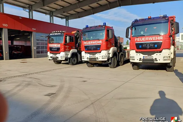 Übung des Logistigzuges