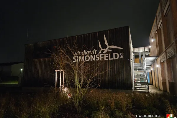 Brandschutzbegehung und Einschulung bei der Windkraft Simonsfeld
