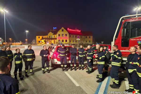 Waldbrand in Schwarzau im Gebirge