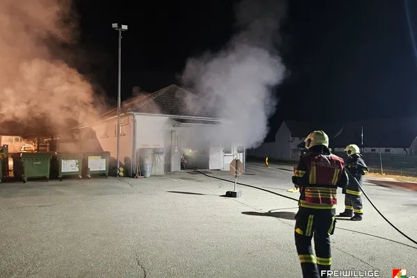 Monatsübung im Wertstoffsammelzentrum